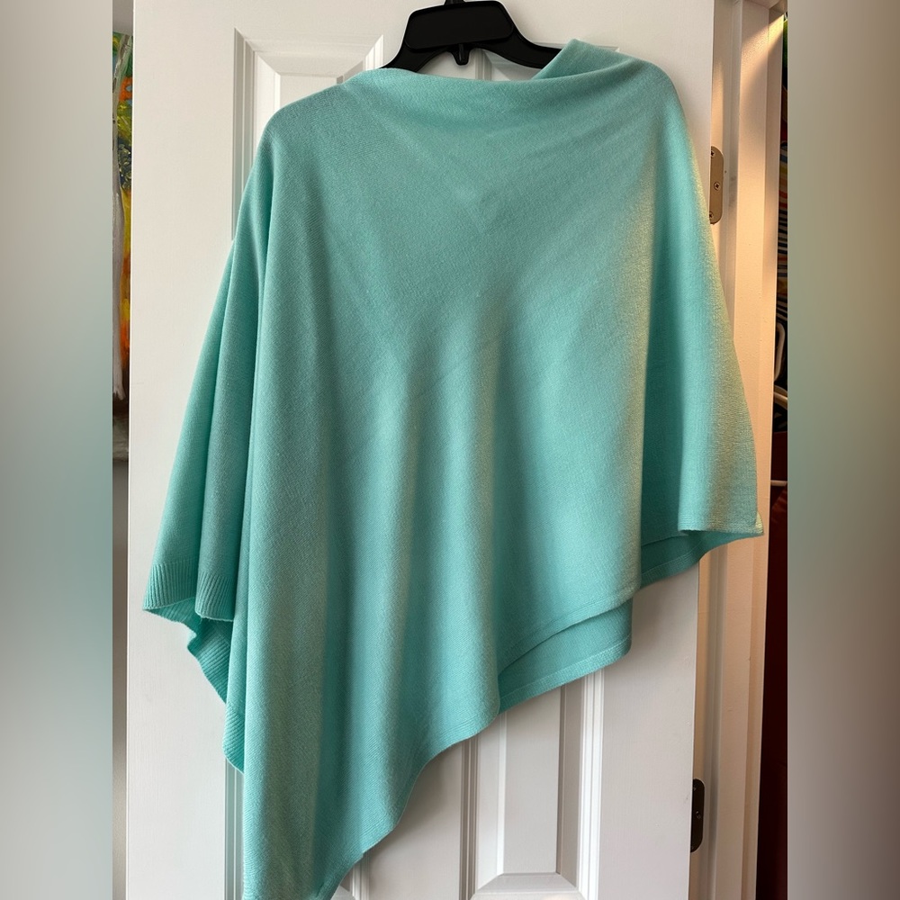 Teal Poncho